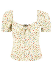Top Letizia MAR DE MARGARITAS Donna - Bianco