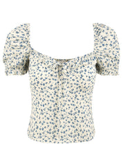 Top Letizia MAR DE MARGARITAS Donna - Bianco