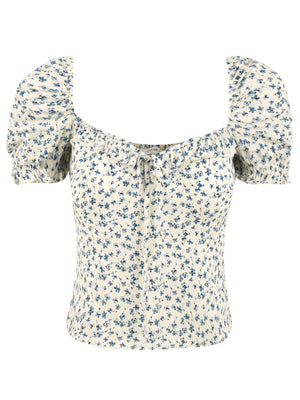Top Letizia MAR DE MARGARITAS Donna - Bianco