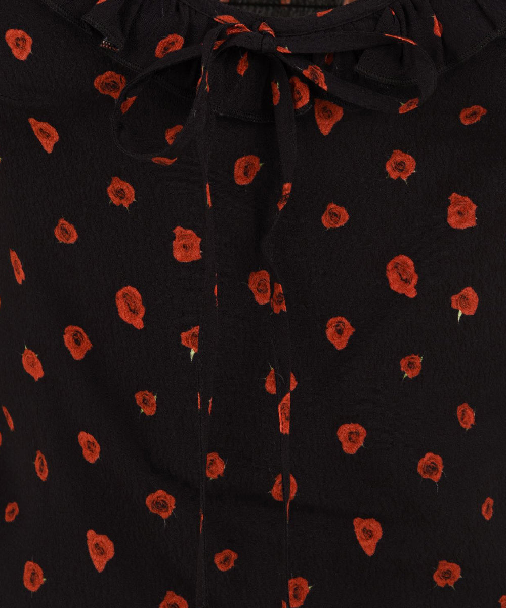 Top Letizia MAR DE MARGARITAS Donna - Nero