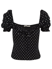Top Letizia MAR DE MARGARITAS Donna - Nero