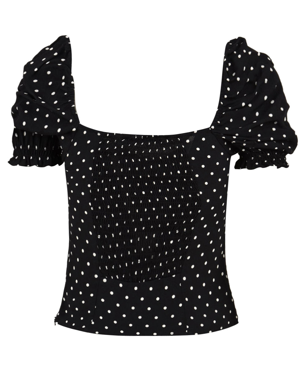 Top Letizia MAR DE MARGARITAS Donna - Nero