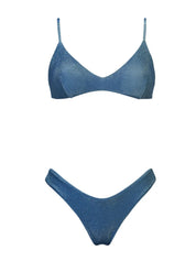 Costume Bikini Tina Lurex MATINEE Donna - Blue
