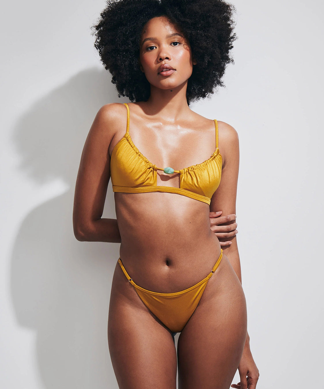 Costume Bikini Olivia Lycra Lucida MATINEE Donna - Giallo