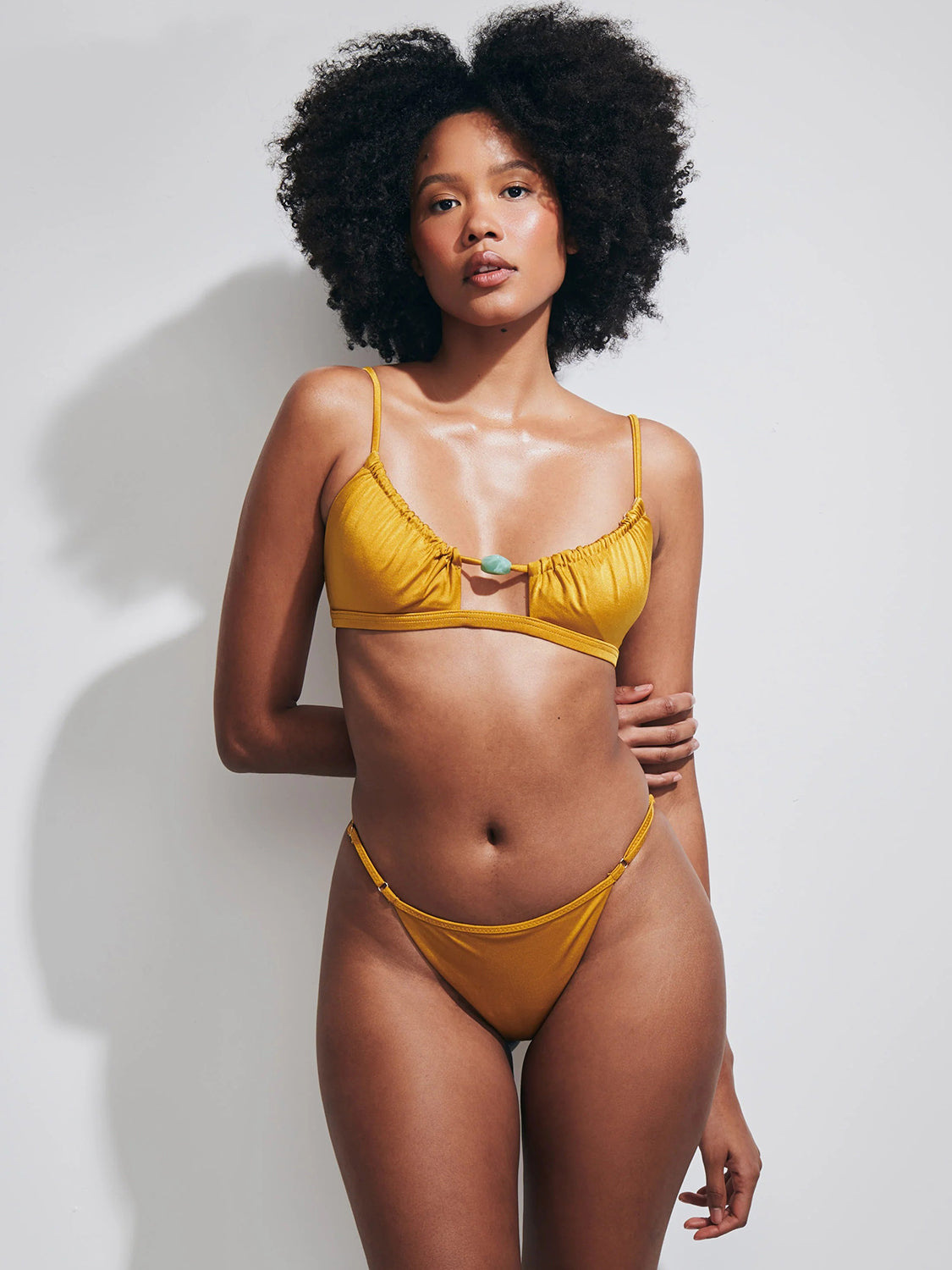 Costume Bikini Olivia Lycra Lucida MATINEE Donna - Giallo