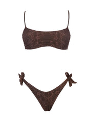 Costume Bikini Sabrina Pizzo MATINEE Donna - Marrone