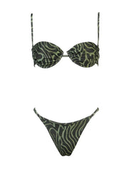 Costume bikini Marina Fantasia MATINEE Donna - Zebrato Verde