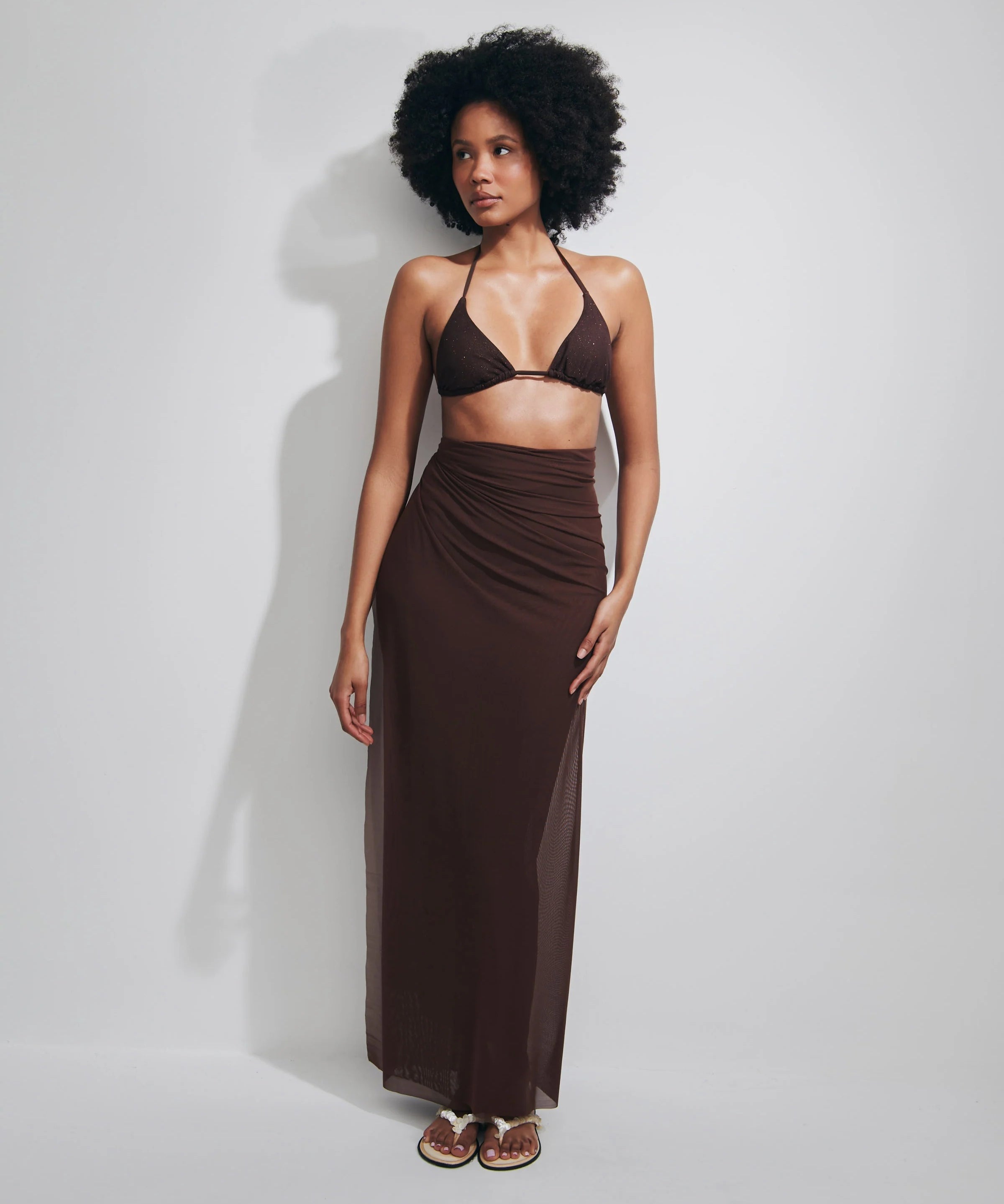 Pareo Lungo Alexandra MATINEE Donna - Marrone