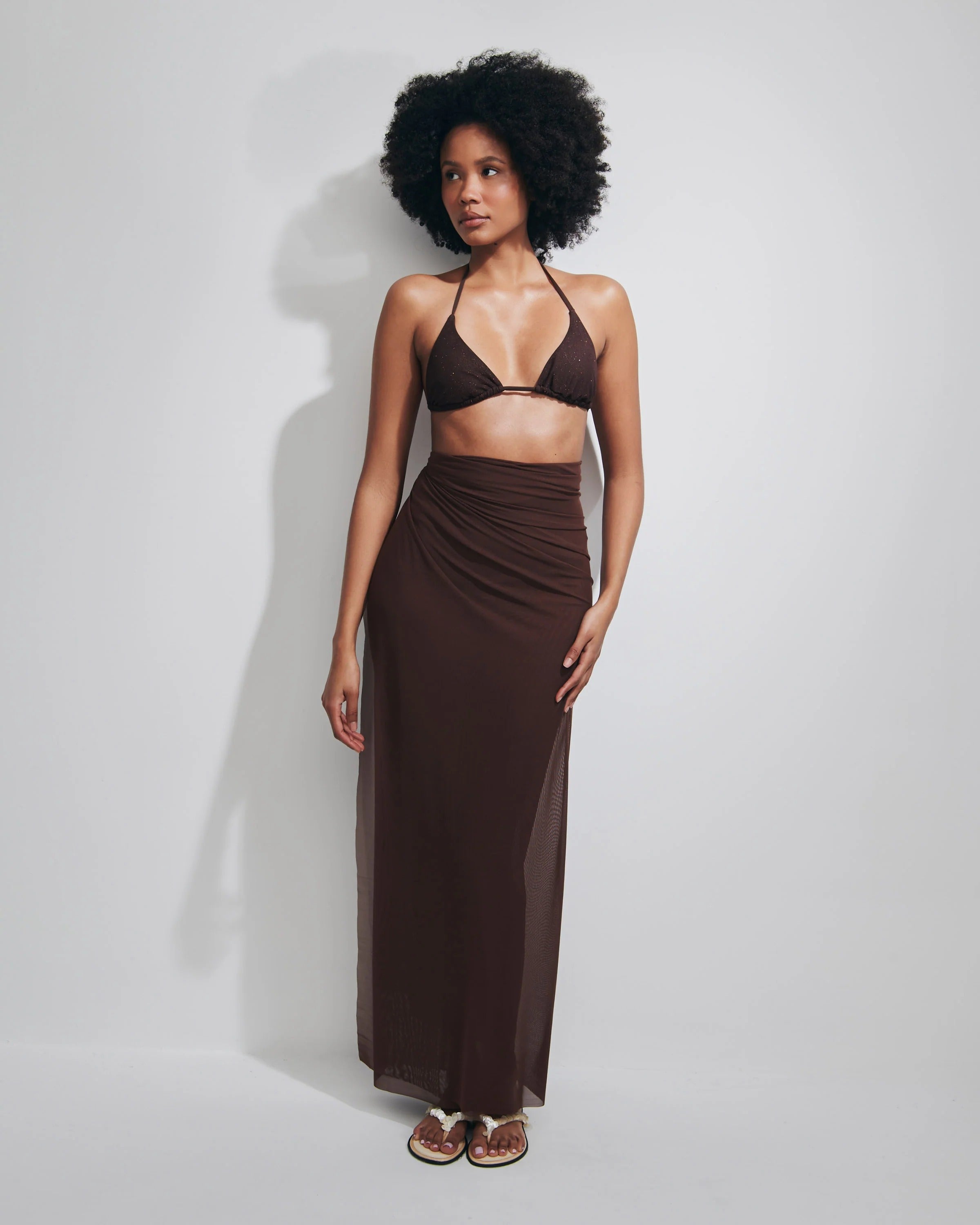 Pareo Lungo Alexandra MATINEE Donna - Marrone