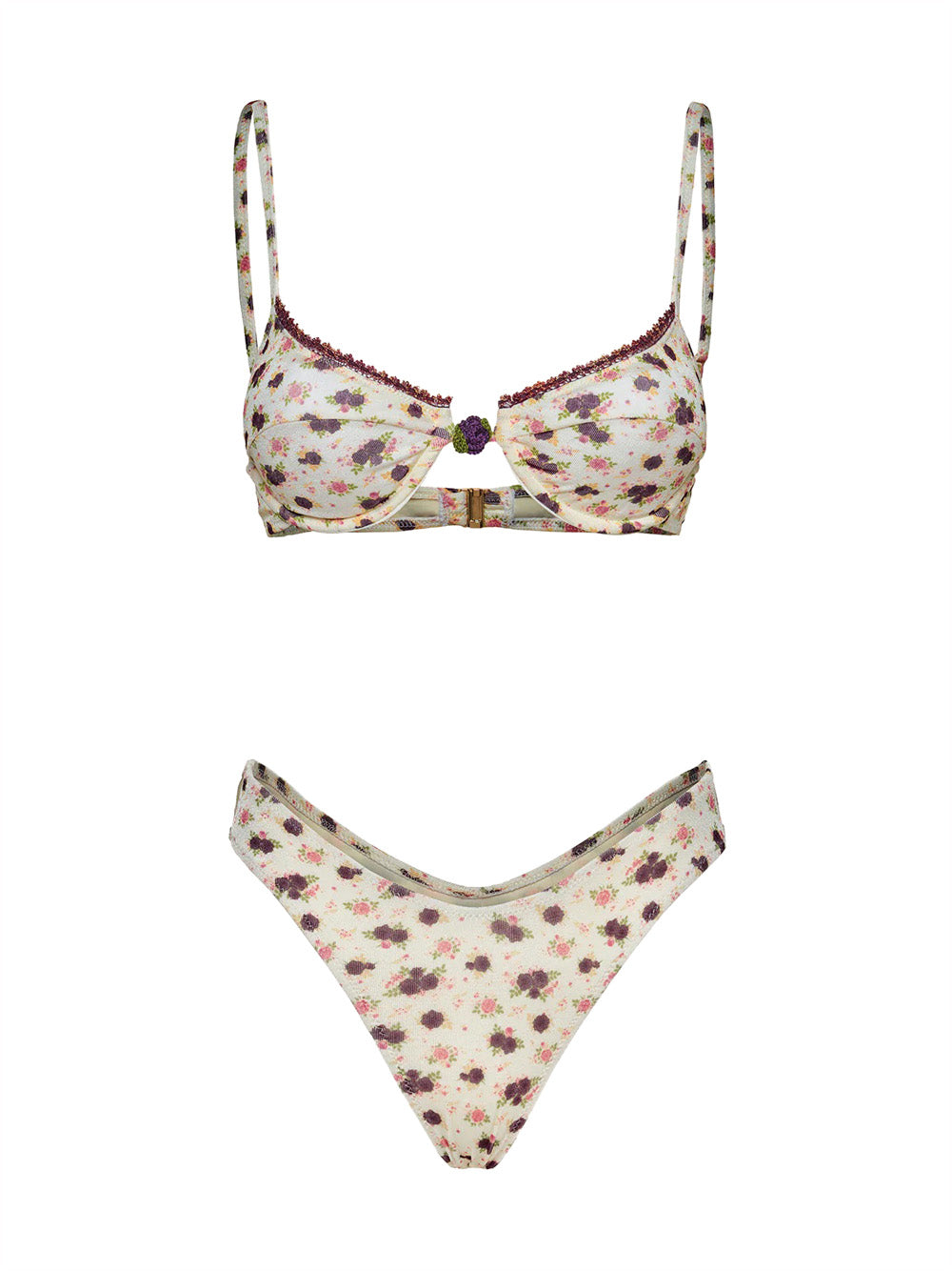 Costume bikini con reggiseno ferretto e slip fisso ME FUI Donna - Multicolore