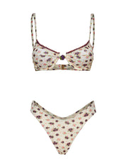Costume bikini con reggiseno ferretto e slip fisso ME FUI Donna - Multicolore