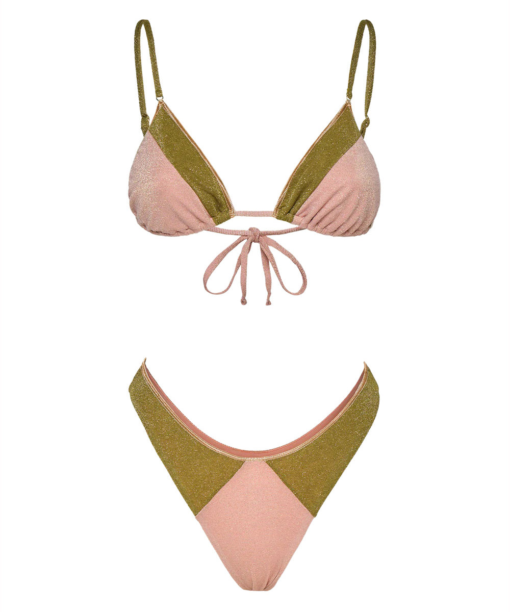 Costume bikini con triangolo e slip fisso ME FUI Donna - Rosa