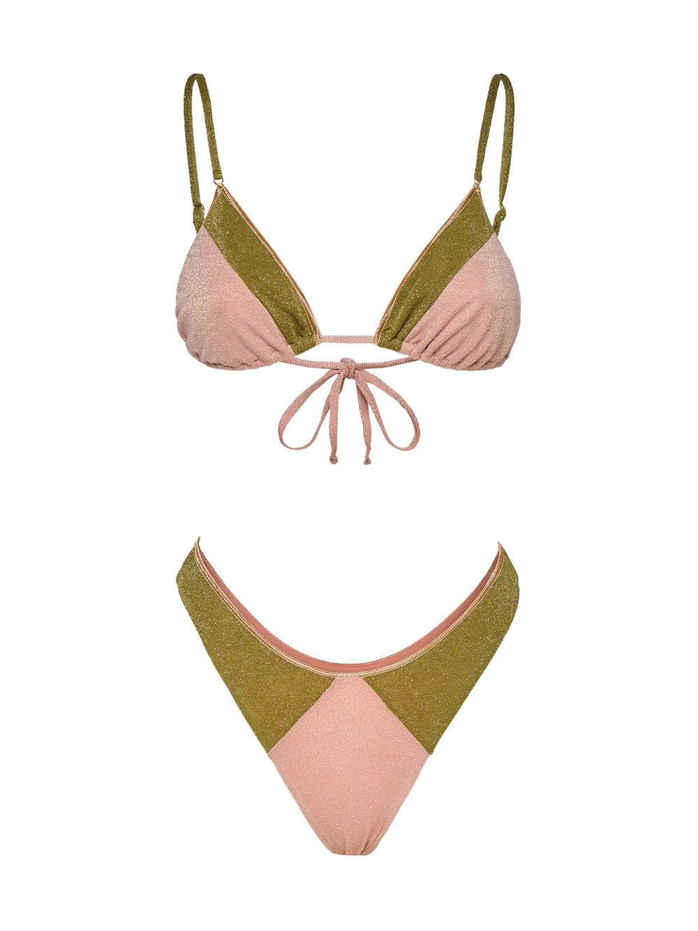Costume bikini con triangolo e slip fisso ME FUI Donna - Rosa
