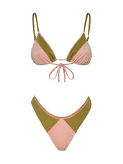 Costume bikini con triangolo e slip fisso ME FUI Donna - Rosa