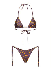 Costume bikini con triangolo e slip regolabile ME FUI Donna - Multicolore