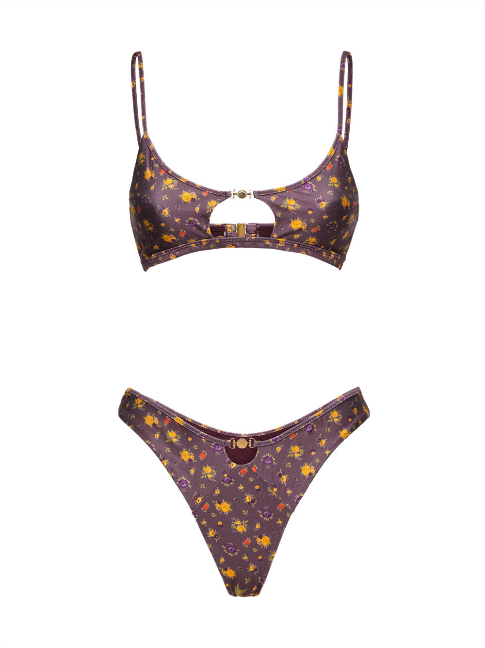 Costume bikini con top fisso e americano fisso ME FUI Donna - Multicolore