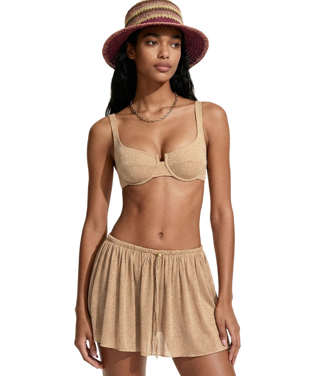 Gonna corta ME FUI Donna - Oro