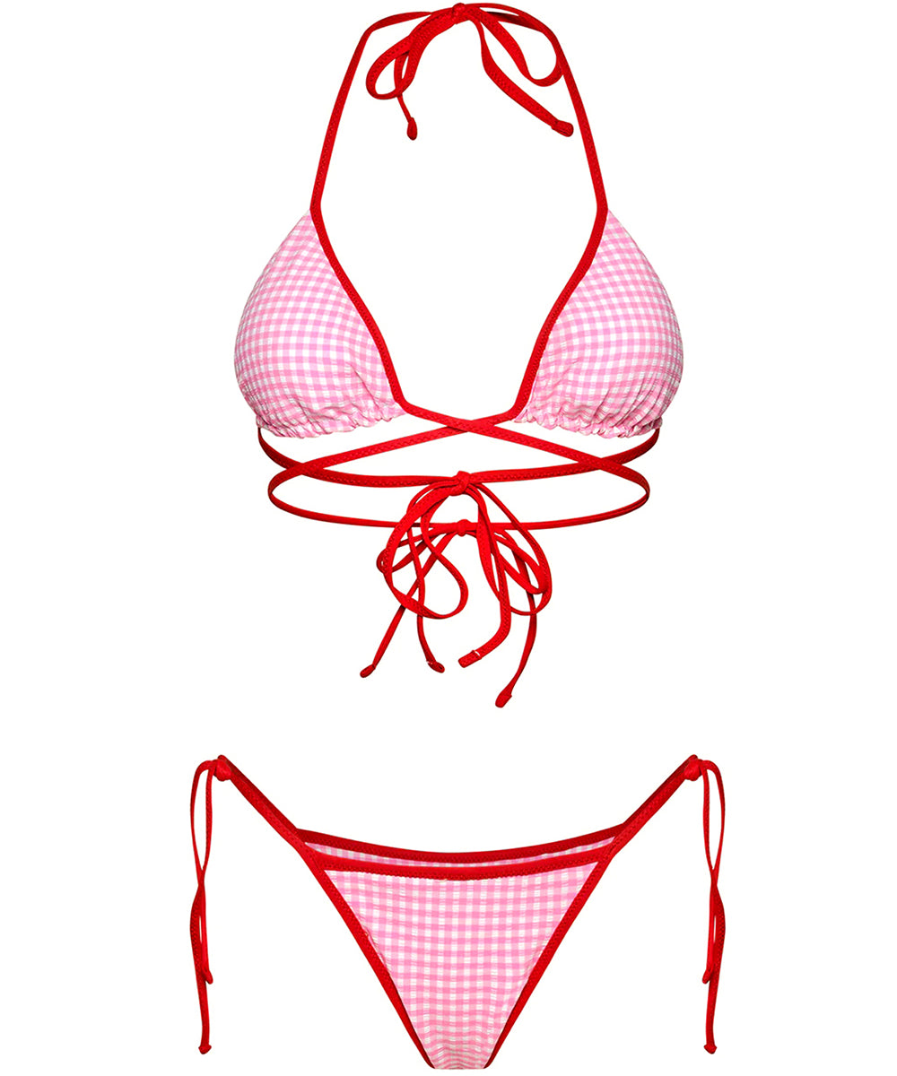 Costume bikini reversibile con triangolo e slip regolabile ME FUI Donna - Multicolore