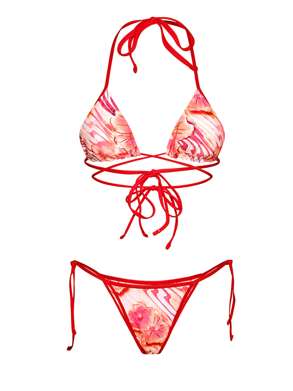 Costume bikini reversibile con triangolo e slip regolabile ME FUI Donna - Multicolore