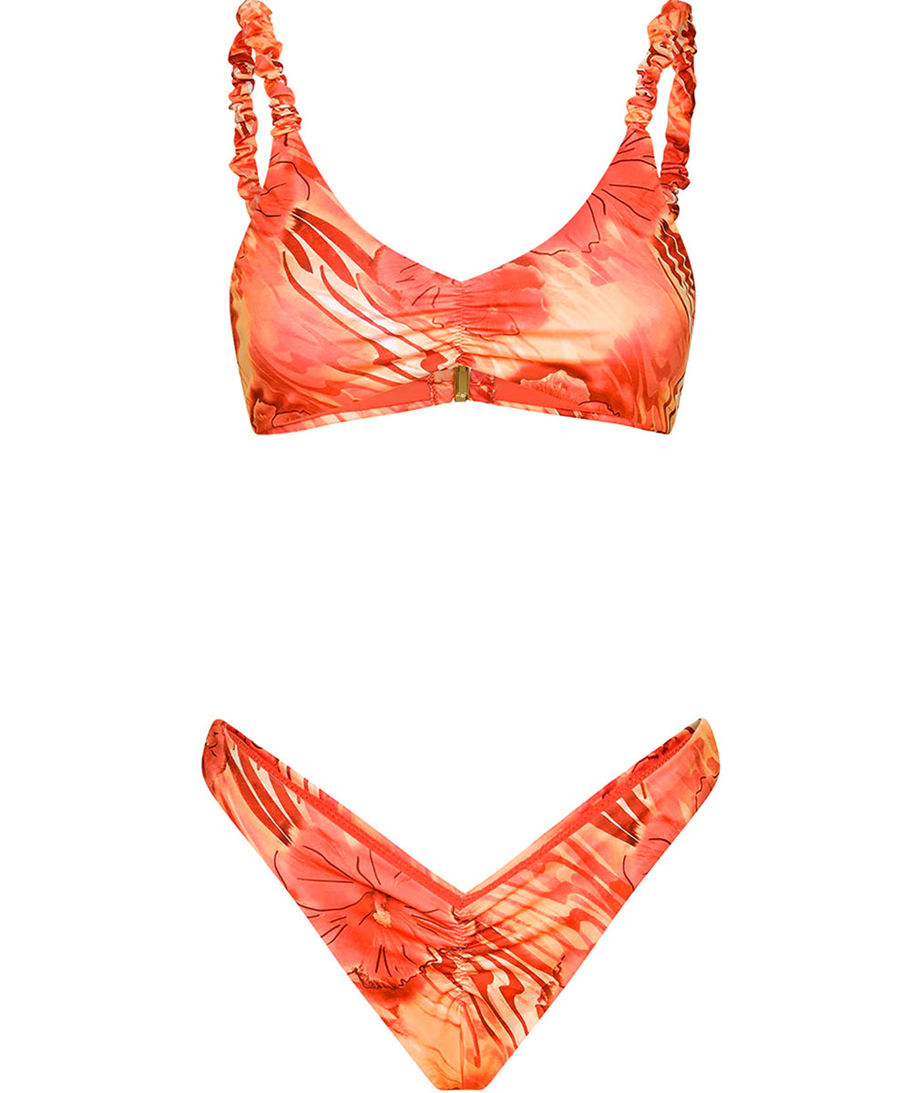 Costume bikini con top fisso e americano fisso ME FUI Donna - Multicolore