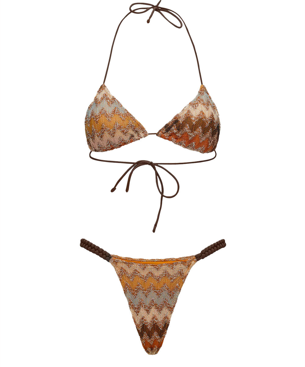 Costume bikini con triangolo e slip fisso ME FUI Donna - Multicolore