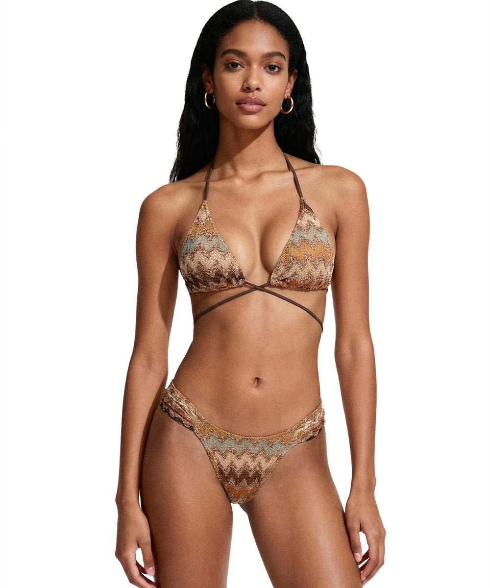 Costume bikini con tringolo alto e slip fisso ME FUI Donna - Multicolore