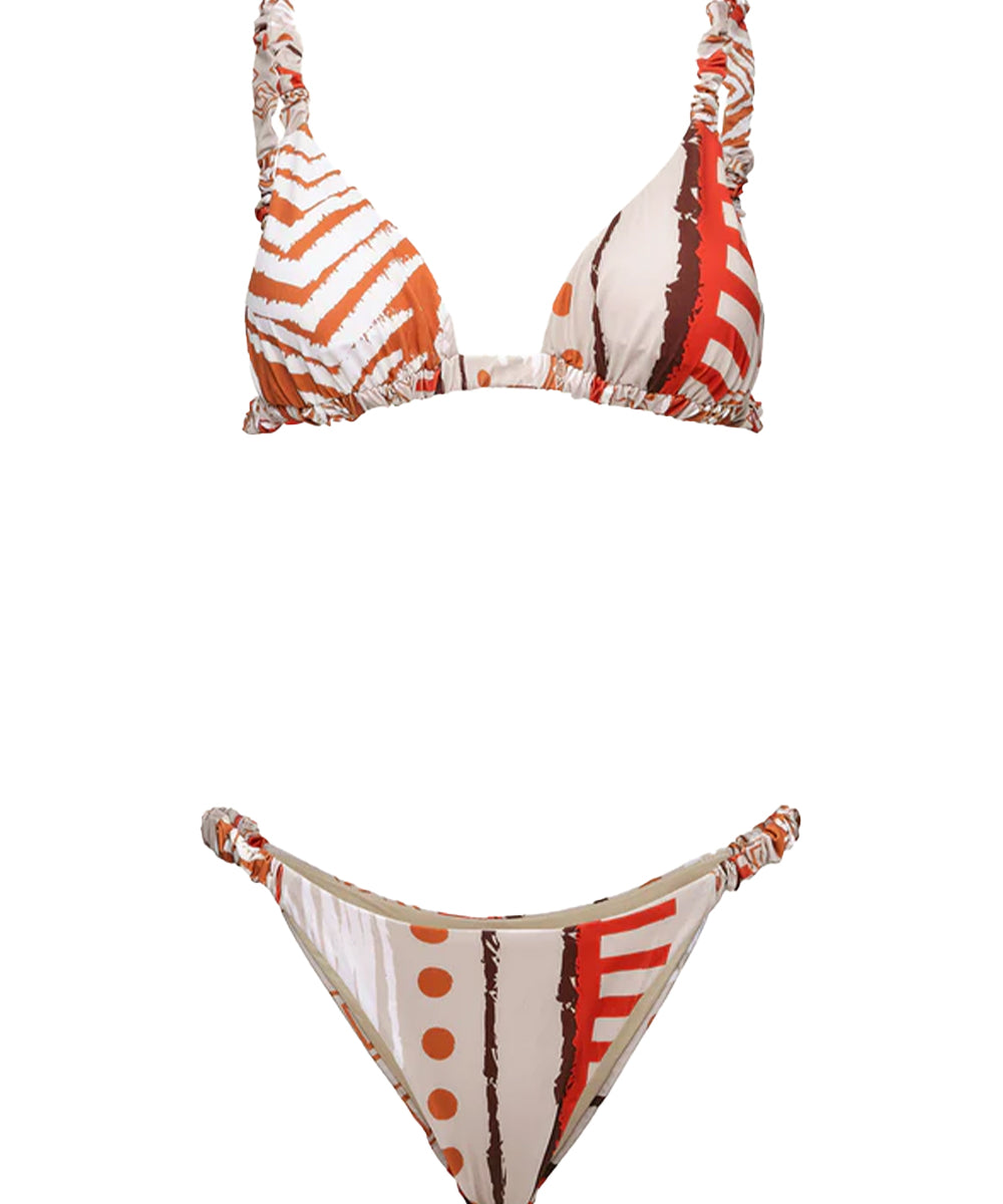 Costume bikini con triangolo e slip fisso ME FUI Donna - Multicolore