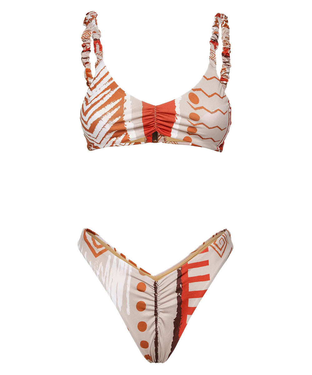 Costume bikini con top fisso e americano fisso ME FUI Donna - Multicolore