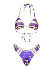 Costume bikini con triangolo e americano fisso ME FUI Donna - Multicolore