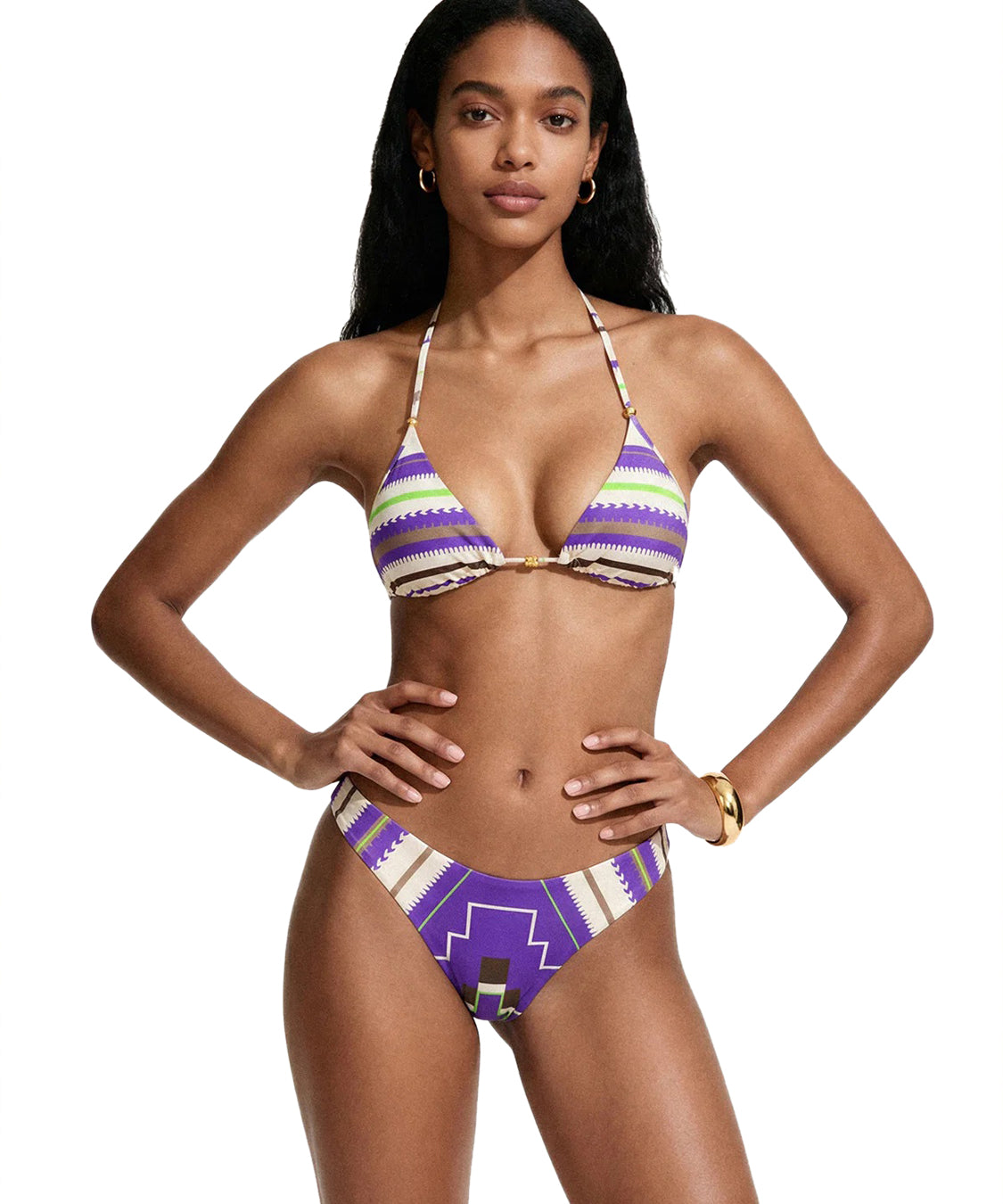 Costume bikini con triangolo e americano fisso ME FUI Donna - Multicolore