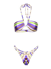 Costume bikini con fascia e slip regolabile ME FUI Donna - Multicolore
