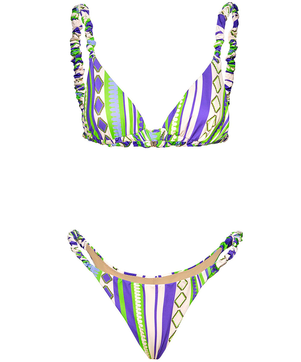 Costume bikini con triangolo e slip fisso ME FUI Donna - Multicolore