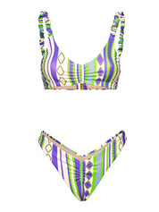 Costume bikini con top fisso e americano fisso ME FUI Donna - Multicolore