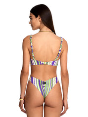 Costume bikini con top fisso e americano fisso ME FUI Donna - Multicolore