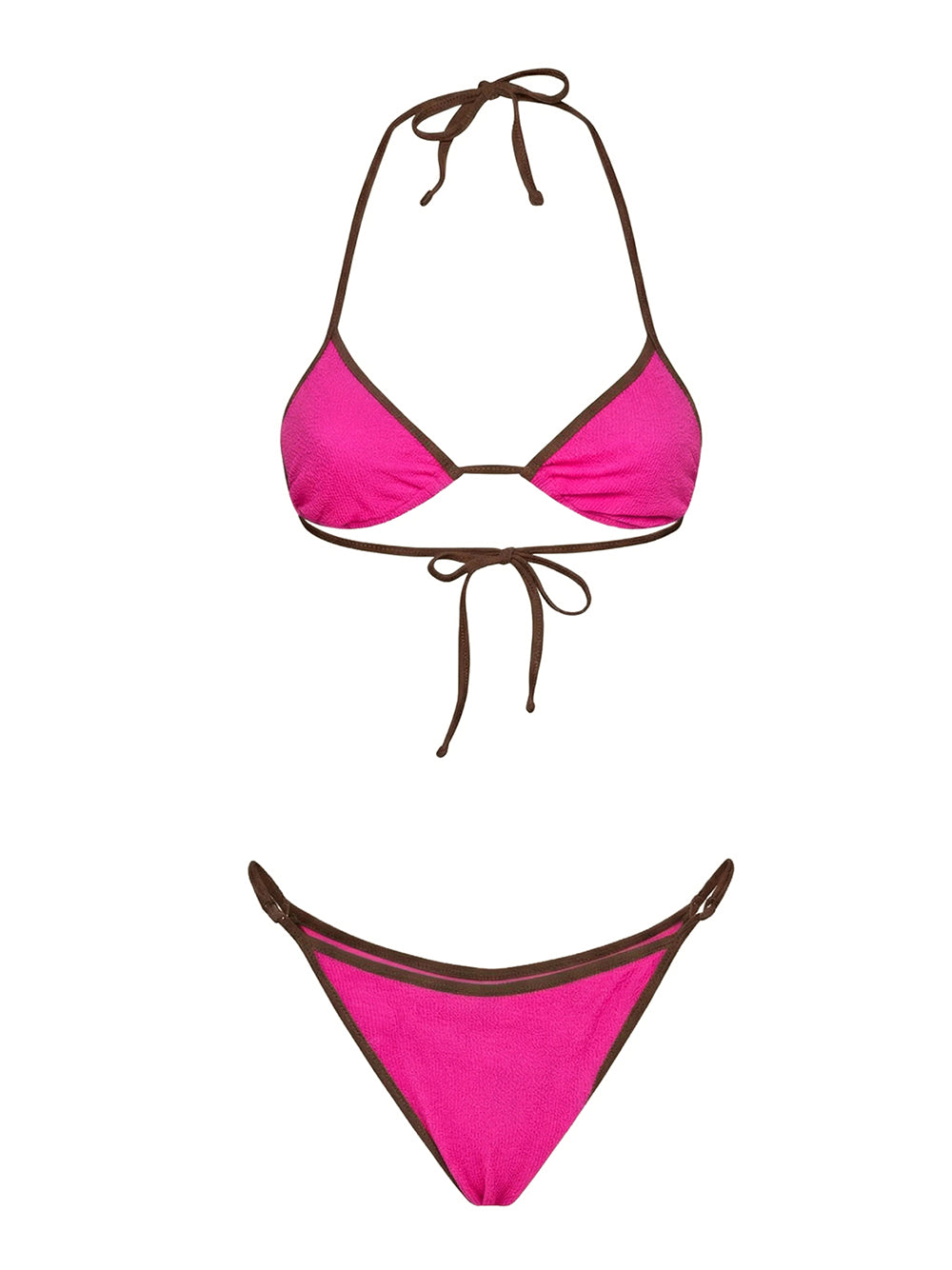Costume bikini con triangolo e slip regolabile ME FUI Donna - Fuxia
