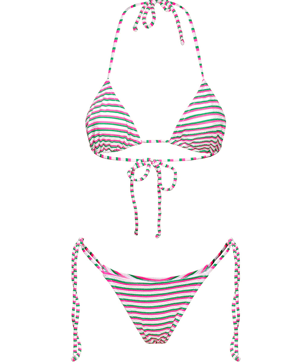 Costume bikini con triangolo e slip regolabile ME FUI Donna - Bianco