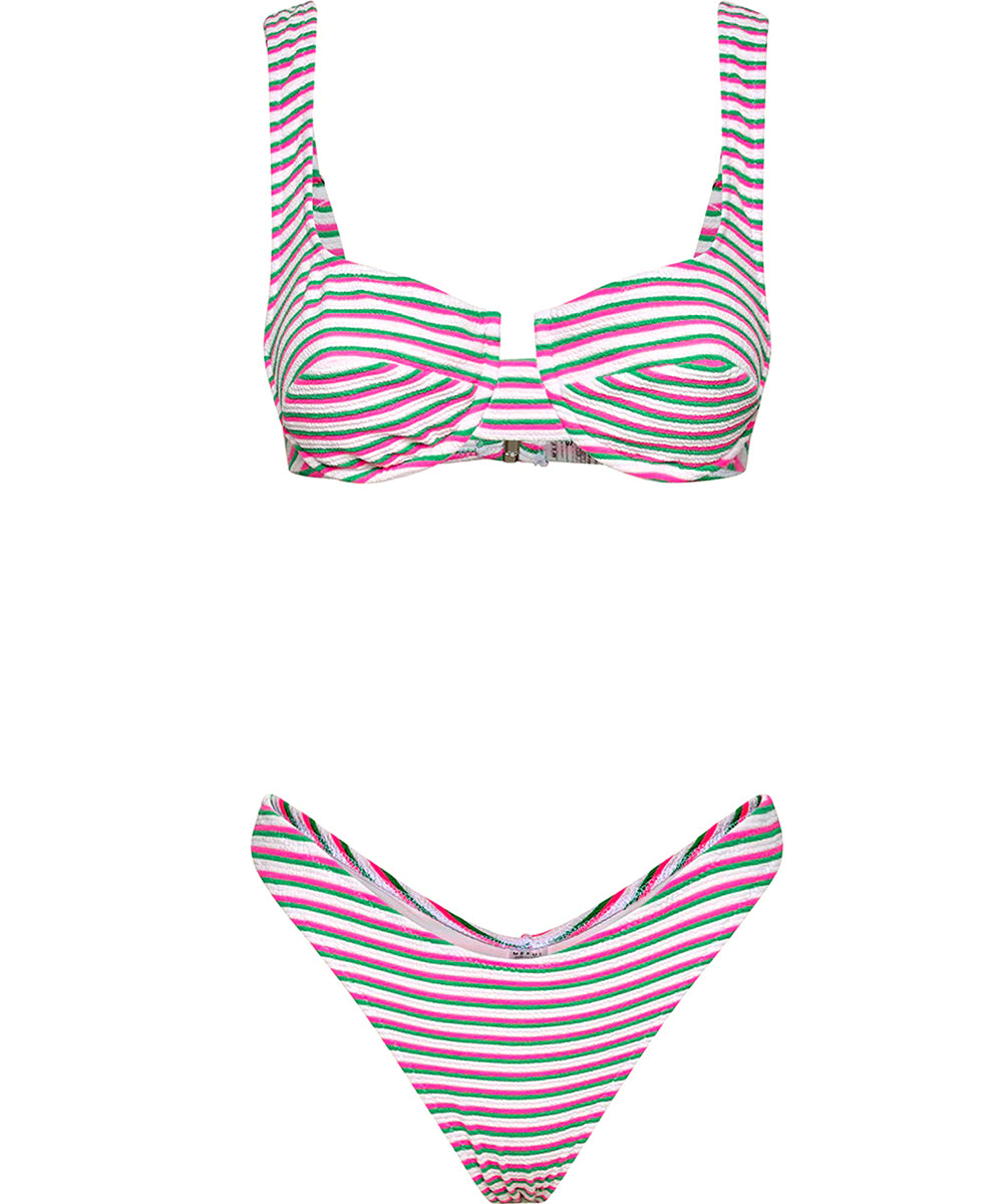Costume bikini con reggiseno ferretto e americano fisso ME FUI Donna - Bianco