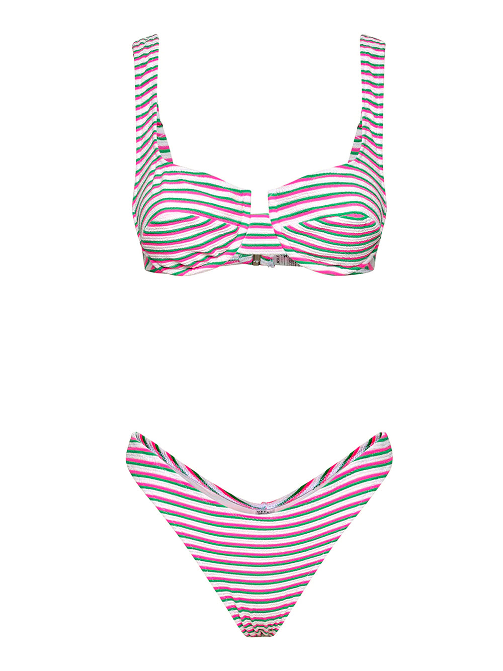 Costume bikini con reggiseno ferretto e americano fisso ME FUI Donna - Bianco