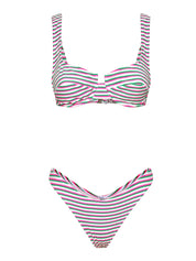 Costume bikini con reggiseno ferretto e americano fisso ME FUI Donna - Bianco