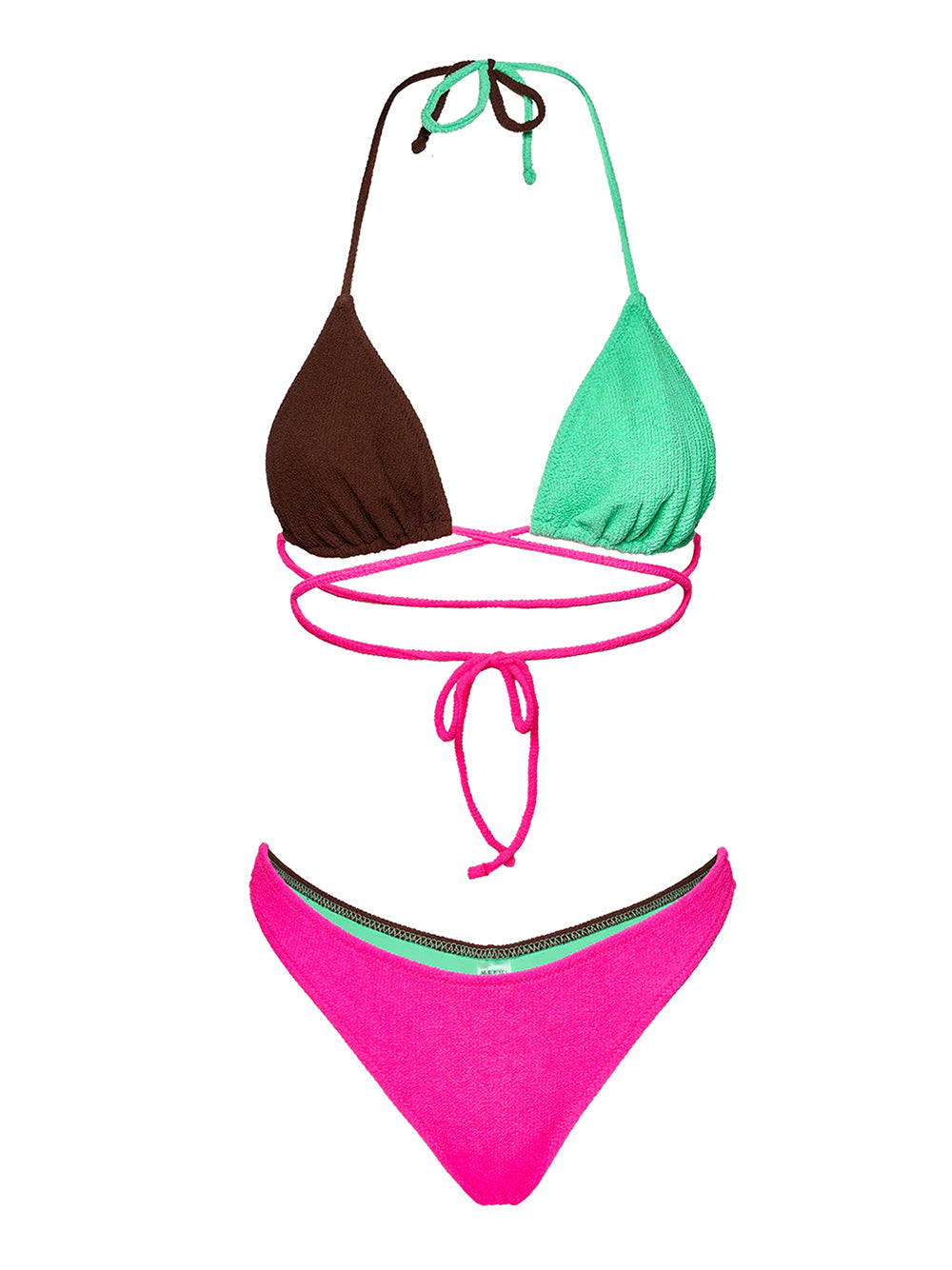 Costume bikini con triangolo e slip fisso ME FUI Donna - Viola