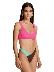 Costume bikini con top fisso e americano fisso ME FUI Donna - Fuxia