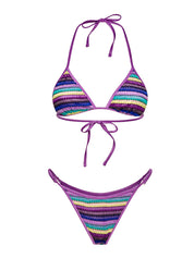 Costume bikini con triangolo e slip regolabile ME FUI Donna - Multicolore