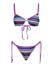 Costume bikini con reggiseno ferretto e slip regolabile ME FUI Donna - Multicolore