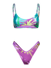 Costume bikini con top regolabile e americano fisso ME FUI Donna - Multicolore