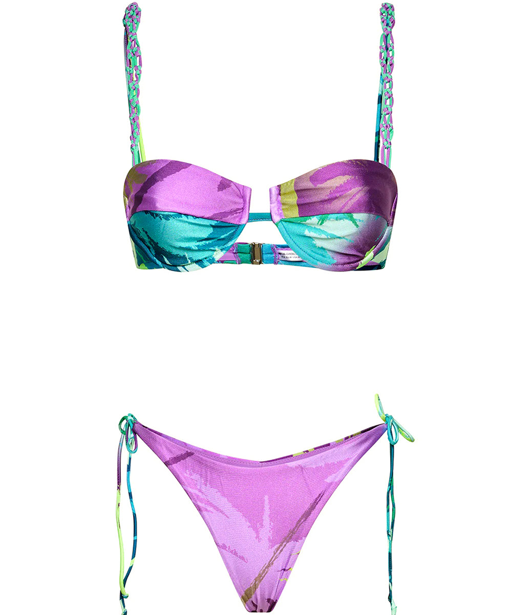 Costume bikini con reggiseno ferretto e americano fisso ME FUI Donna - Multicolore