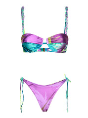Costume bikini con reggiseno ferretto e americano fisso ME FUI Donna - Multicolore