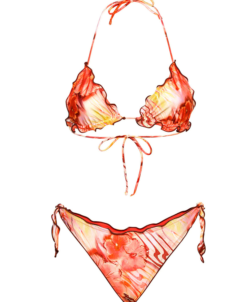Costume bikini con triangolo e slip regolabile ME FUI Donna - Multicolore