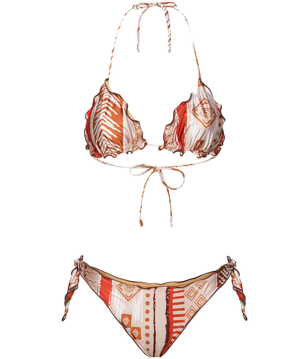 Costume bikini con triangolo e slip regolabile ME FUI Donna - Multicolore