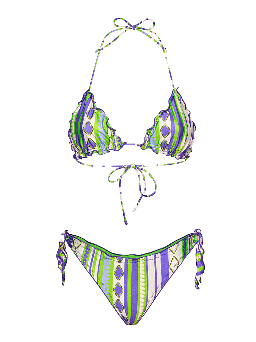 Costume bikini con triangolo e slip regolabile ME FUI Donna - Multicolore