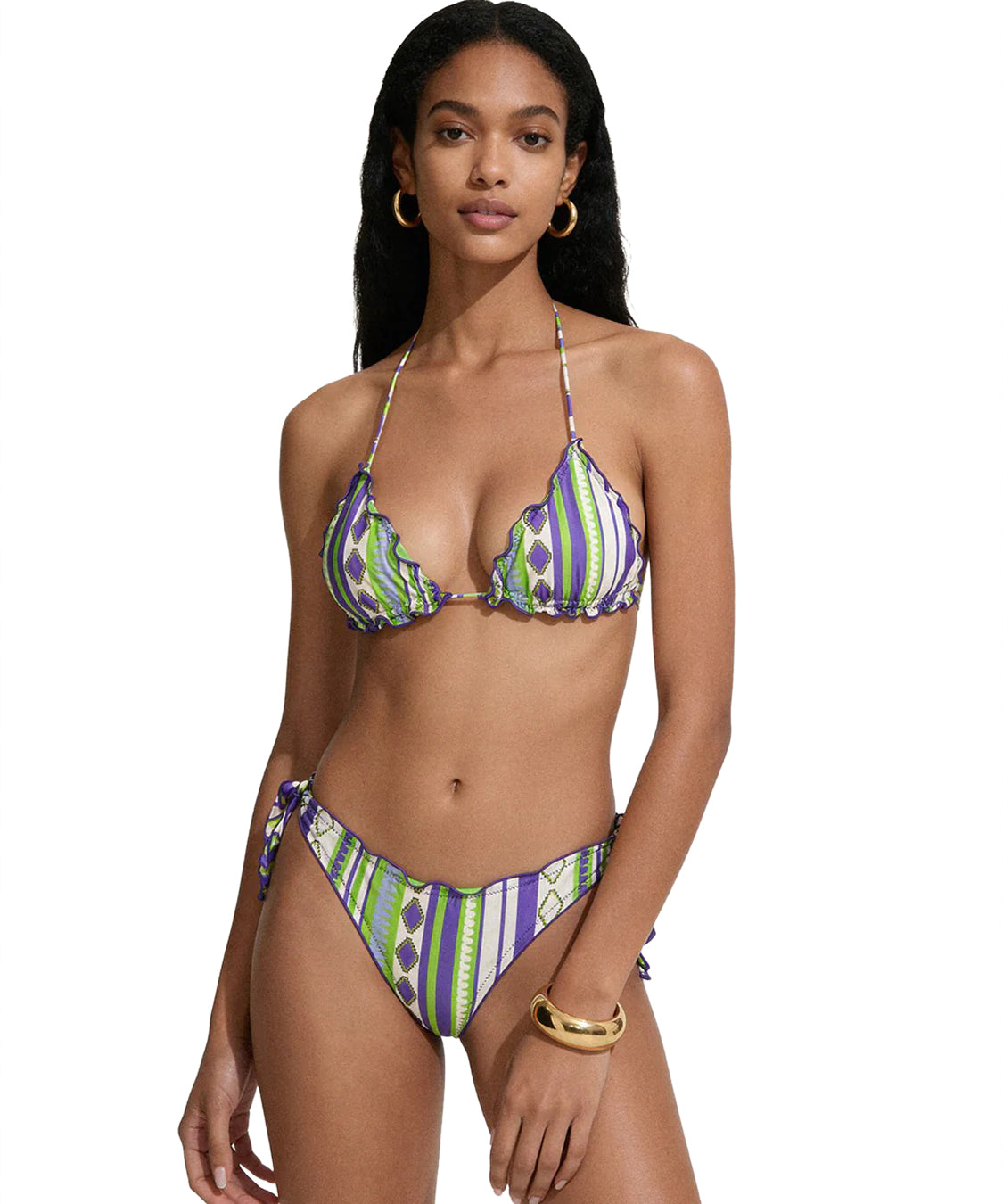 Costume bikini con triangolo e slip regolabile ME FUI Donna - Multicolore